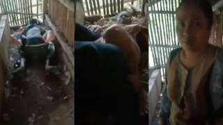 คลิปหลุดสาวใหญ่เล่นชู้นัดหนุ่มมาเย็ดตอนผัวไปสวนยาง